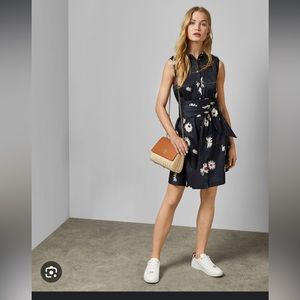 Ted Baker Black Belted Sleeveless Daisy Dress 2